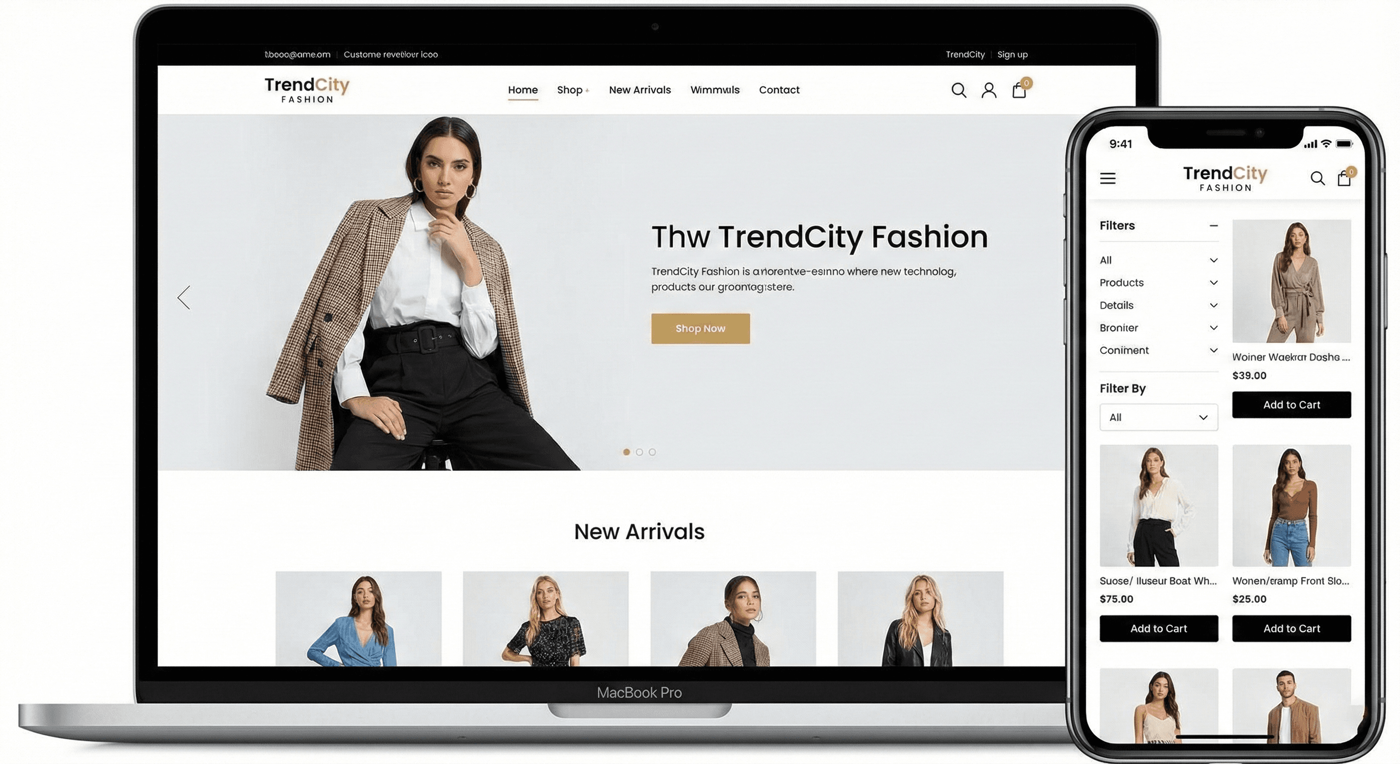 Screenshot of E-Commerce Store + Inventory Integration