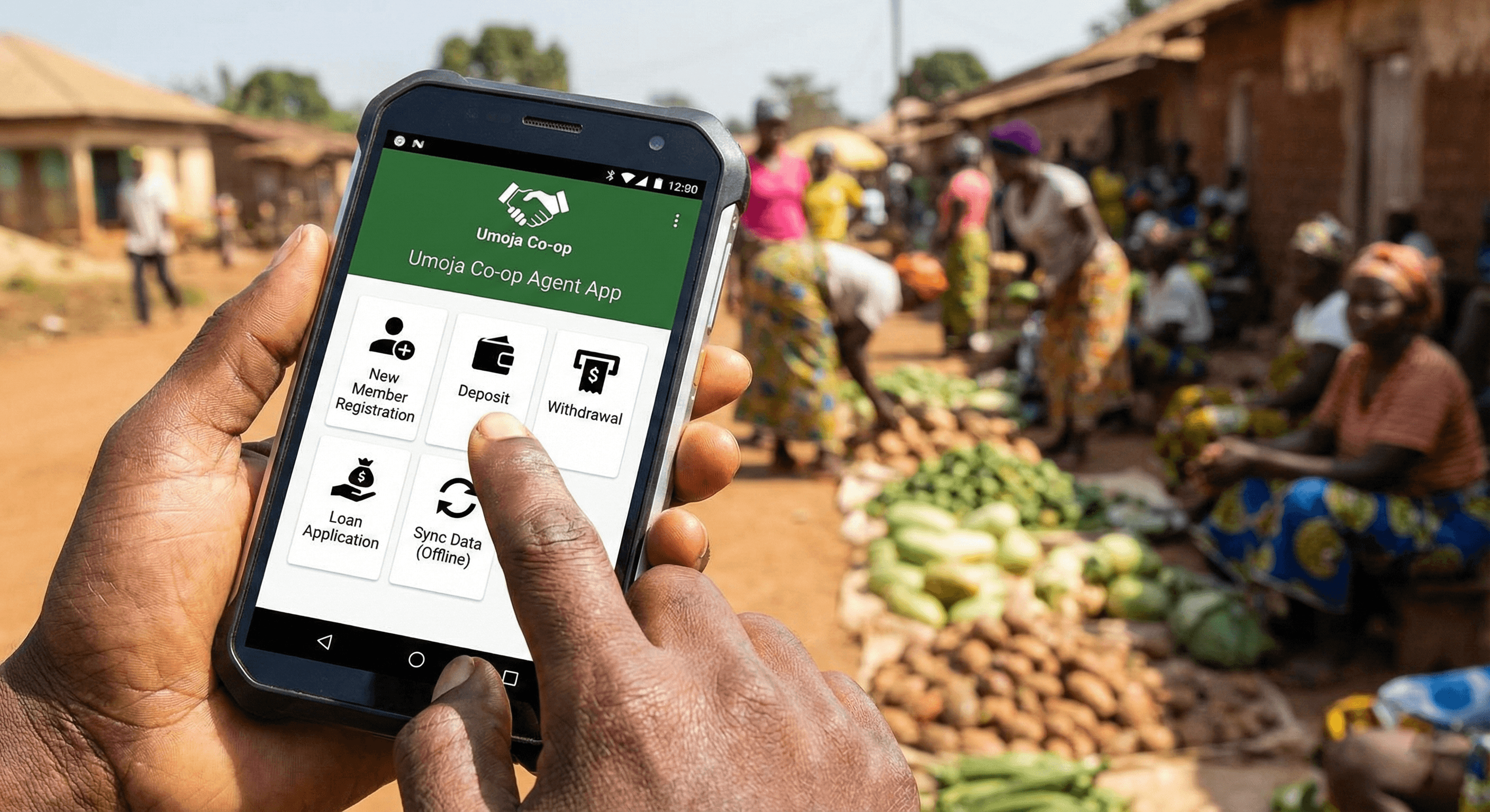 Screenshot of Agent Network Mobile App